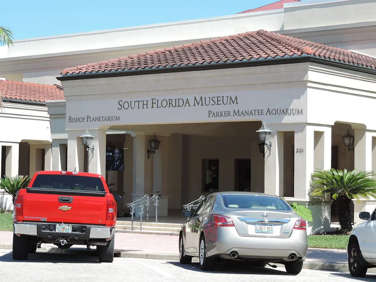 Entrance to The Bishop Museum of Science and Nature in downtown Bradenton