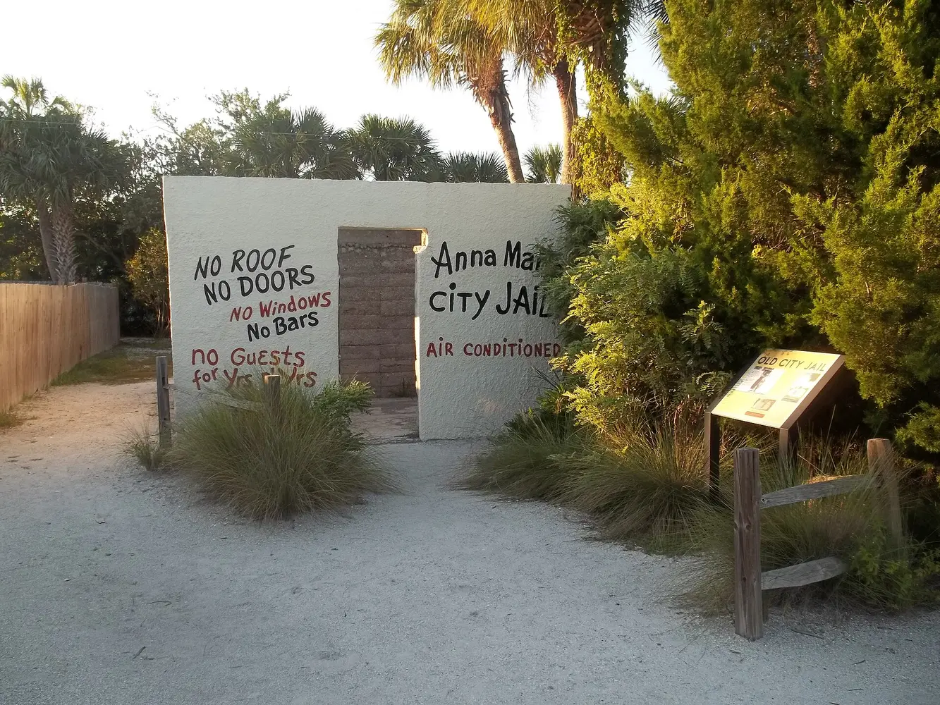 Open-air Old City Jail at the Anna Maria Island Historical Society Museum