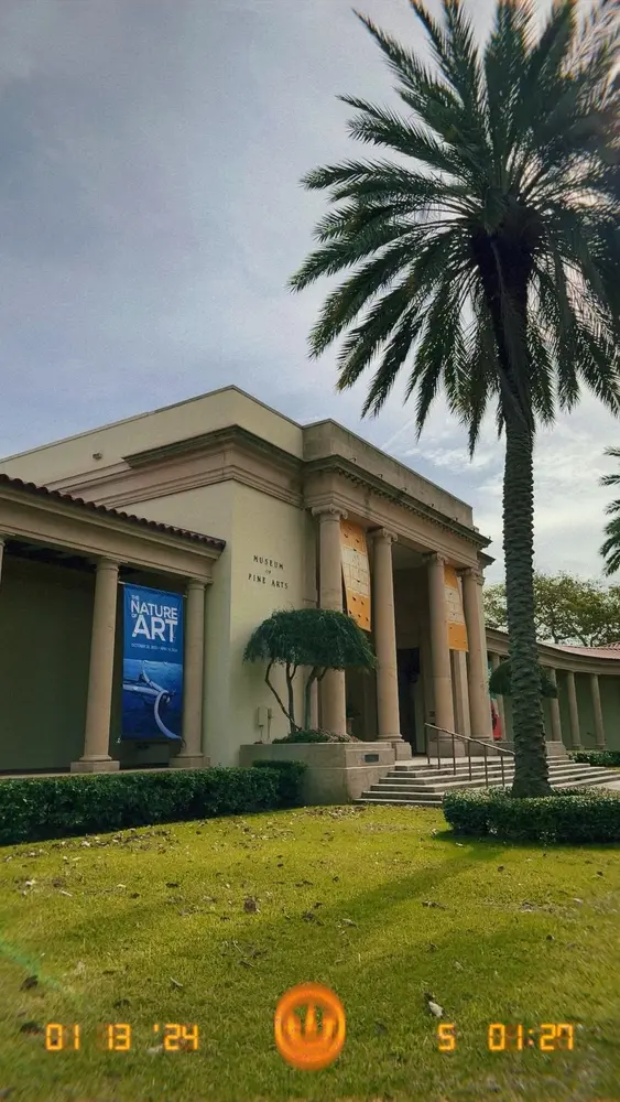 Mediterranean Revival entrance of the Museum of Fine Arts in downtown St. Petersburg
