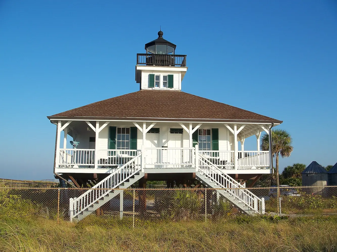 Port Boca Grande Lighthouse beside the beach at Gasparilla Island State Park