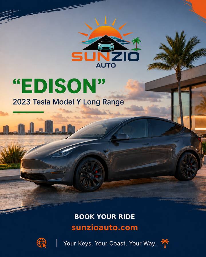 Edison, SUNZiO's 2023 Tesla Model Y Long Range