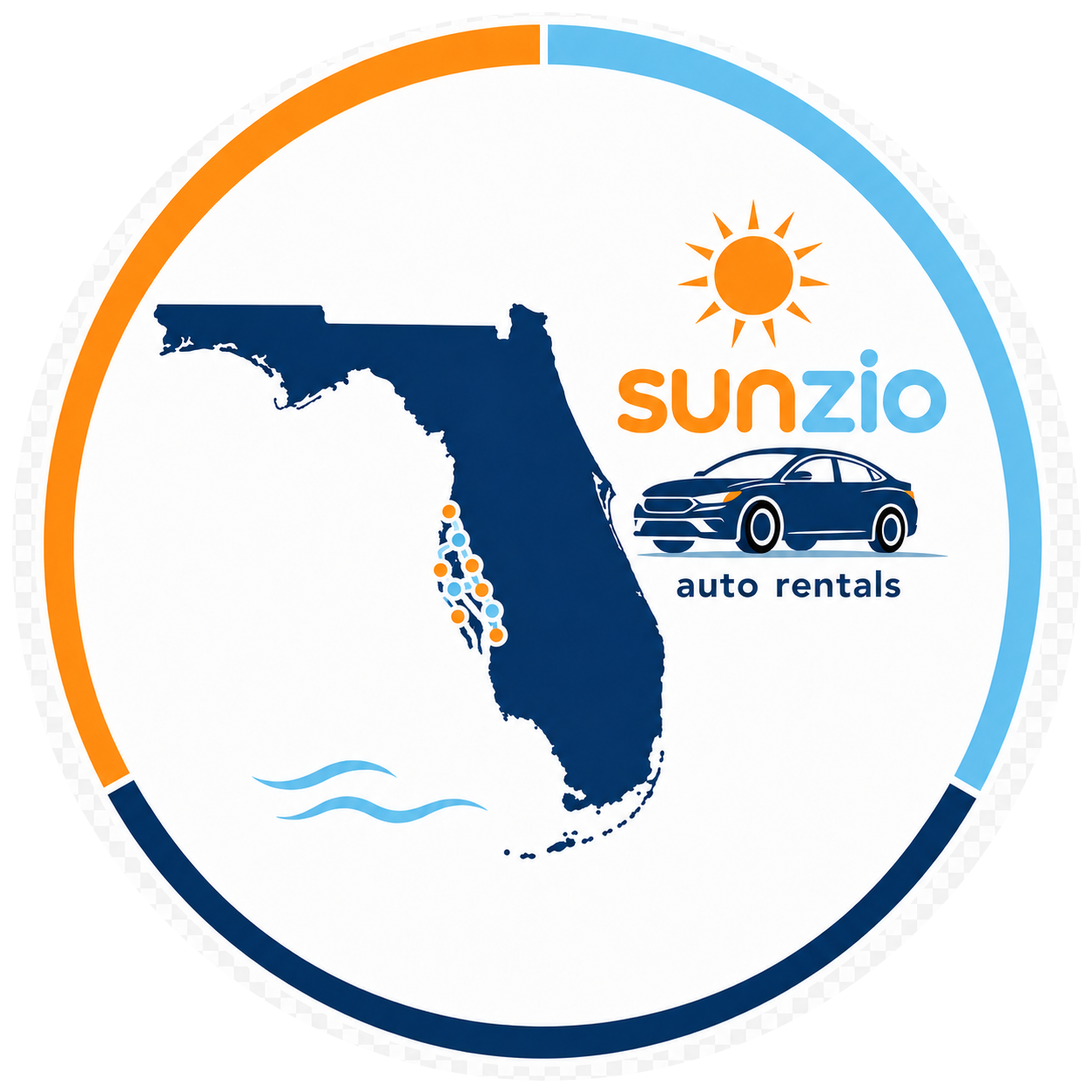 SUNZiO Florida coverage area: Clearwater to Sarasota