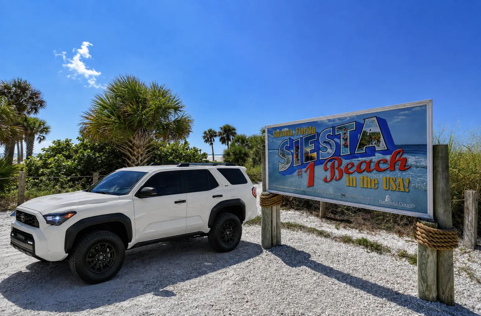 SUNZiO Toyota 4Runner at Siesta Key Beach, Sarasota